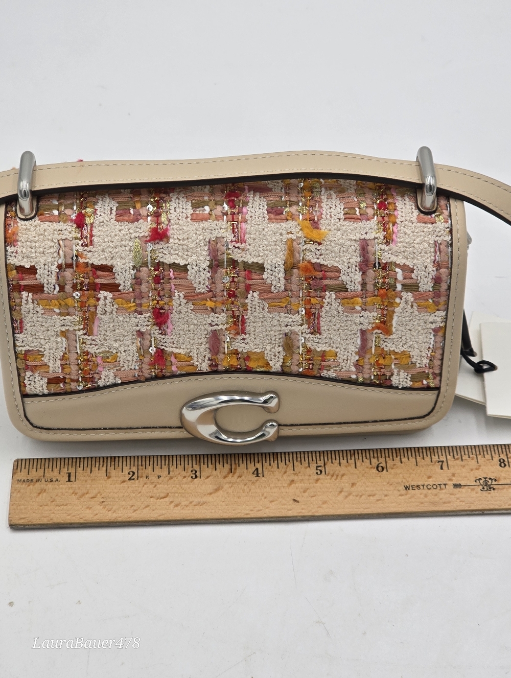 💥NEW💥Coach Bandit Crossbody In Tweed - Picture 12 of 14